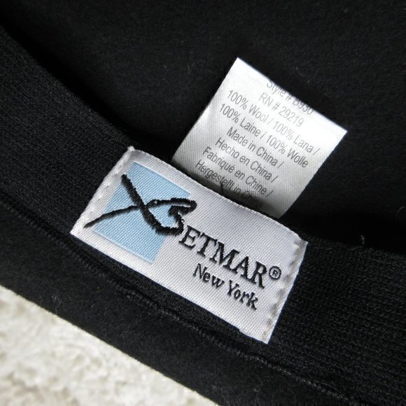 Betmar New York black vintage wool hat‎ - Picture 4 of 6